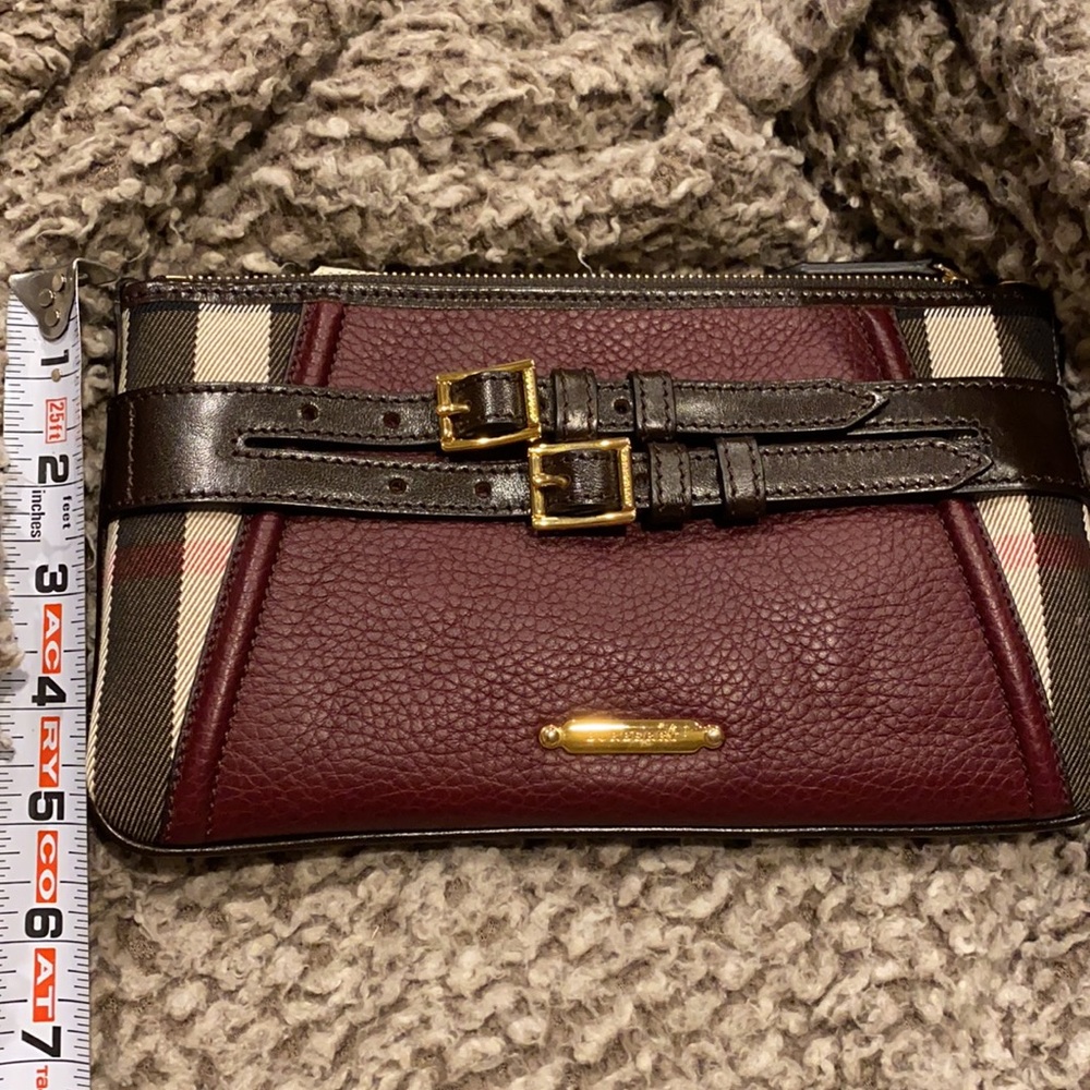 Burberry Burgundy and Brown Crossbody Bag - Picture 9 of 10